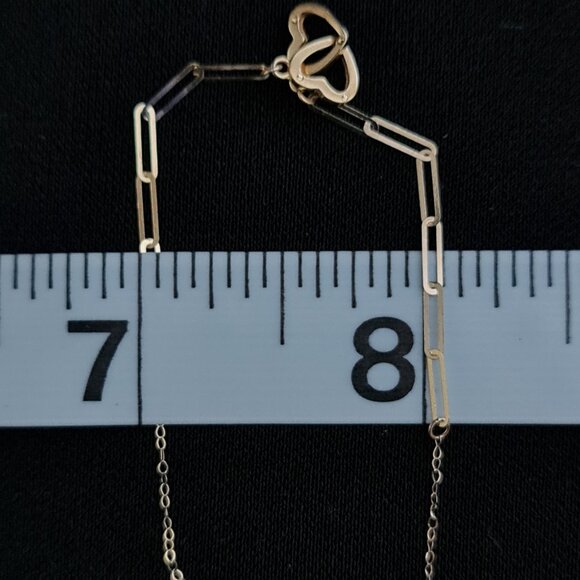 18k bracelet with little twinhearts pendant design - Picture 12 of 16